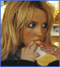 Britney Spears Eating Toast